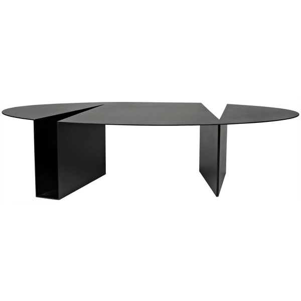 Minerva Coffee Table, Black Steel Coffee Tables LOOMLAN By Noir