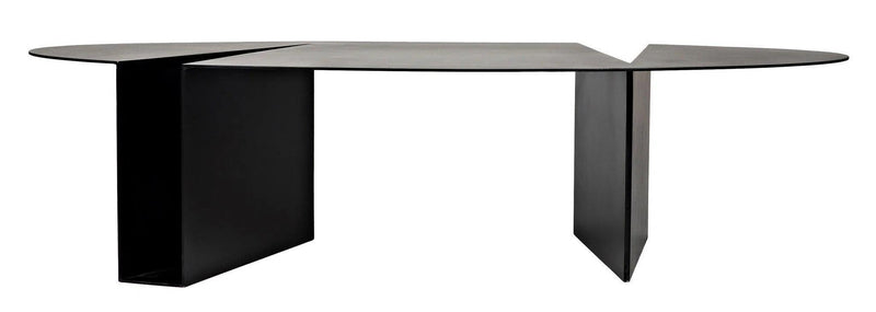 Minerva Coffee Table, Black Steel Coffee Tables LOOMLAN By Noir