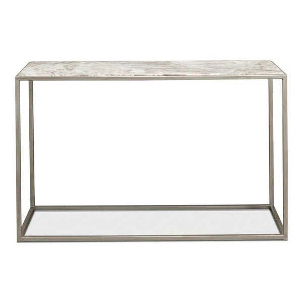 Minimal Console Table Marble Top Iron Frame Console Tables LOOMLAN By Sarreid