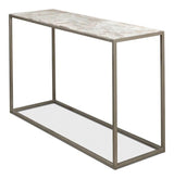 Minimal Console Table Marble Top Iron Frame Console Tables LOOMLAN By Sarreid