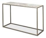 Minimal Console Table Marble Top Iron Frame Console Tables LOOMLAN By Sarreid