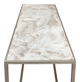 Minimal Console Table Marble Top Iron Frame Console Tables LOOMLAN By Sarreid