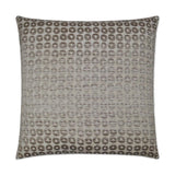 Mirabelle Taupe Throw Pillow With Insert Throw Pillows LOOMLAN By D.V. Kap