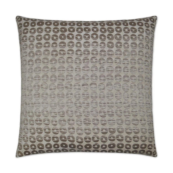 Mirabelle Taupe Throw Pillow With Insert Throw Pillows LOOMLAN By D.V. Kap