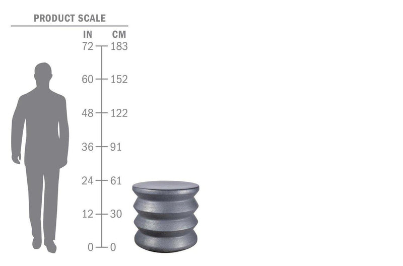 Mirage Accent Table - White Outdoor End Table Outdoor Side Tables LOOMLAN By Seasonal Living