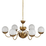 Mirasole Gold Chandelier Chandeliers LOOMLAN By Currey & Co