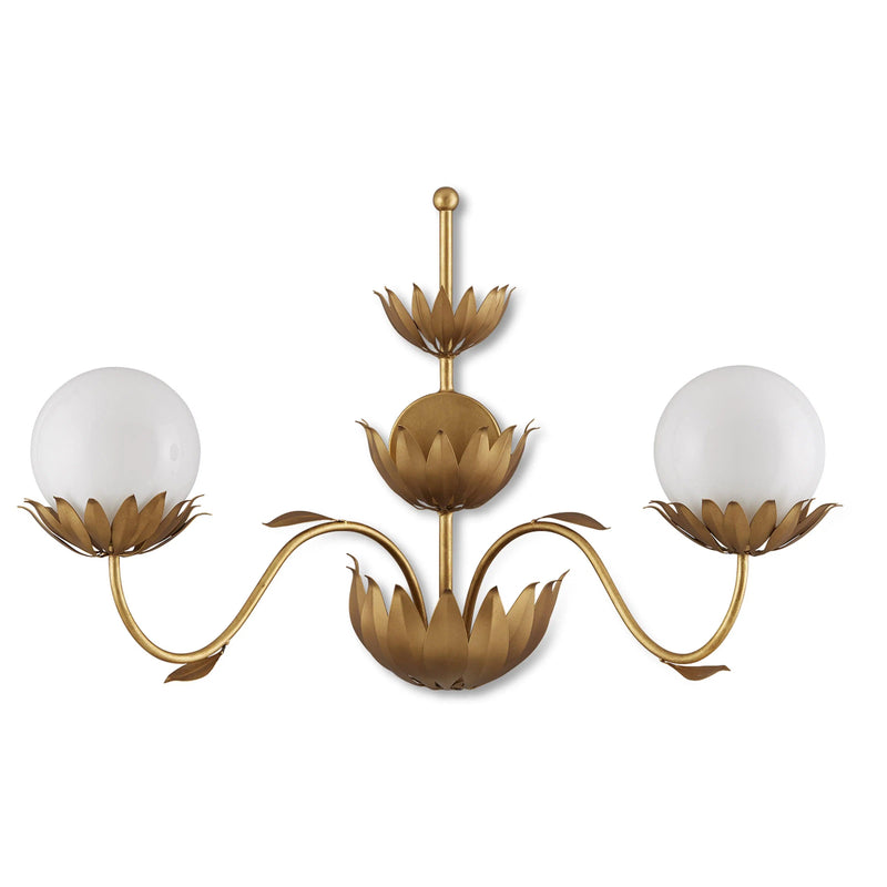 Mirasole Gold Wall Sconce Wall Sconces LOOMLAN By Currey & Co