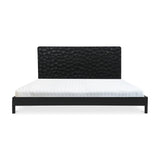 Misaki Black Wooden Bed Frame Beds LOOMLAN By Moe's Home