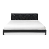 Misaki Black Wooden Bed Frame Beds LOOMLAN By Moe's Home