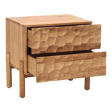 Misaki Natural Solid Oak Nightstand Nightstands LOOMLAN By Moe's Home