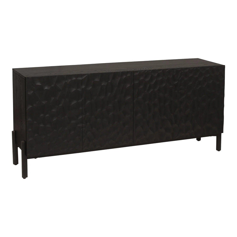 Misaki Solid Oak Black Sideboard Sideboards LOOMLAN By Moe's Home