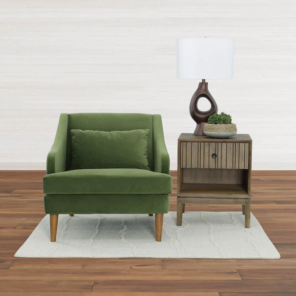 Missy Club Chair - Green Velvet Club Chairs LOOMLAN By LH Imports