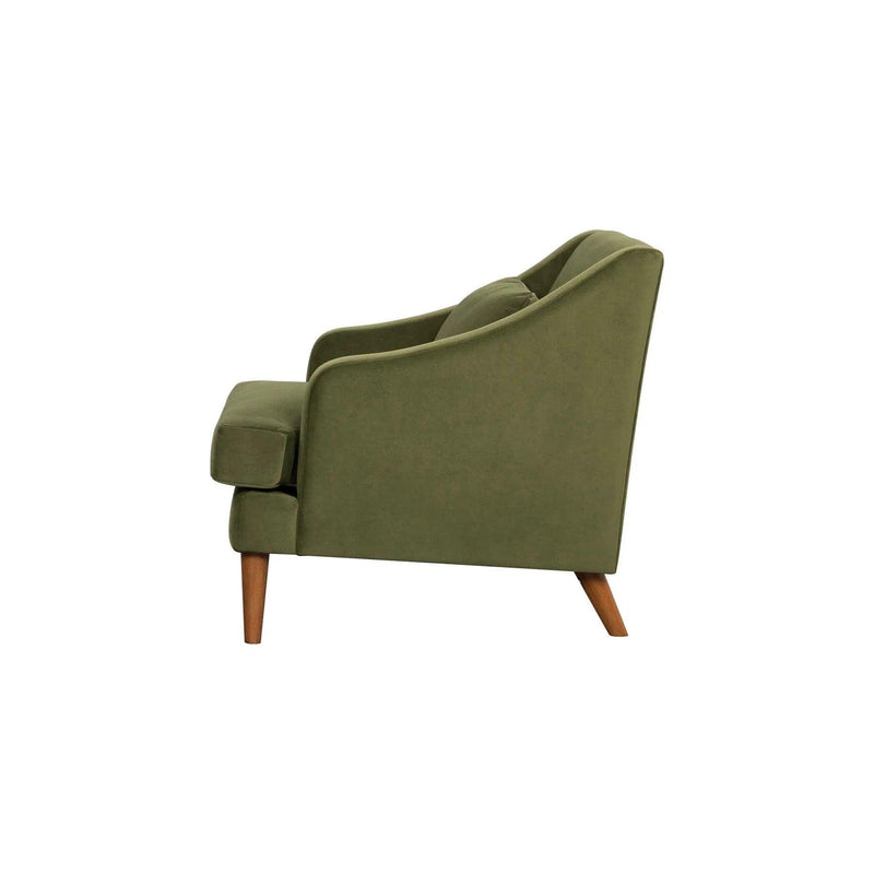 Missy Club Chair - Green Velvet Club Chairs LOOMLAN By LH Imports