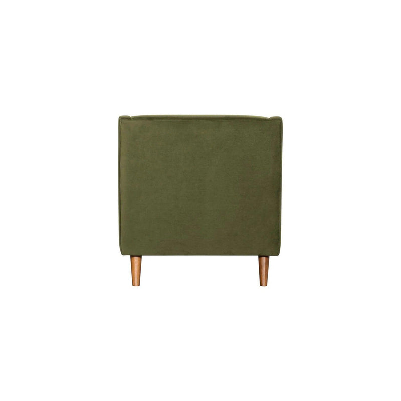 Missy Club Chair - Green Velvet Club Chairs LOOMLAN By LH Imports