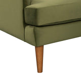 Missy Club Chair - Green Velvet Club Chairs LOOMLAN By LH Imports