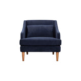 Missy Club Chair - Navy Chenille Club Chairs LOOMLAN By LH Imports