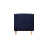 Missy Club Chair - Navy Chenille Club Chairs LOOMLAN By LH Imports