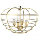 Mo Metal Pendant With Brass Finish Pendants LOOMLAN By Noir