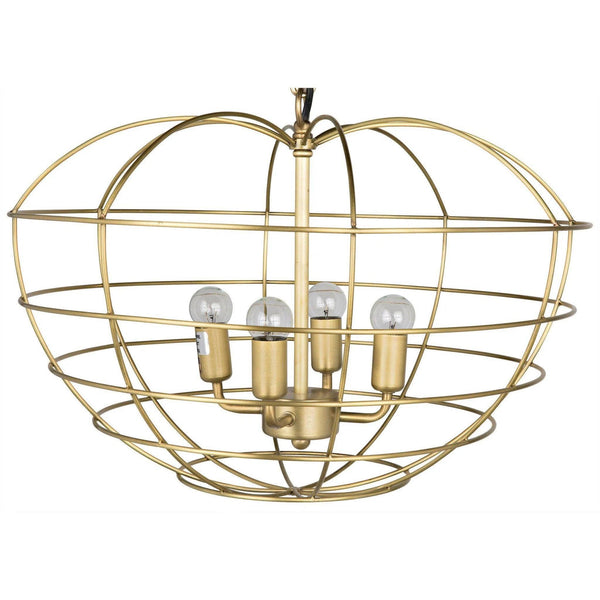 Mo Metal Pendant With Brass Finish Pendants LOOMLAN By Noir