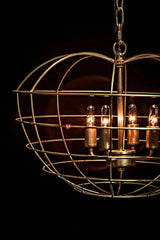 Mo Metal Pendant With Brass Finish Pendants LOOMLAN By Noir