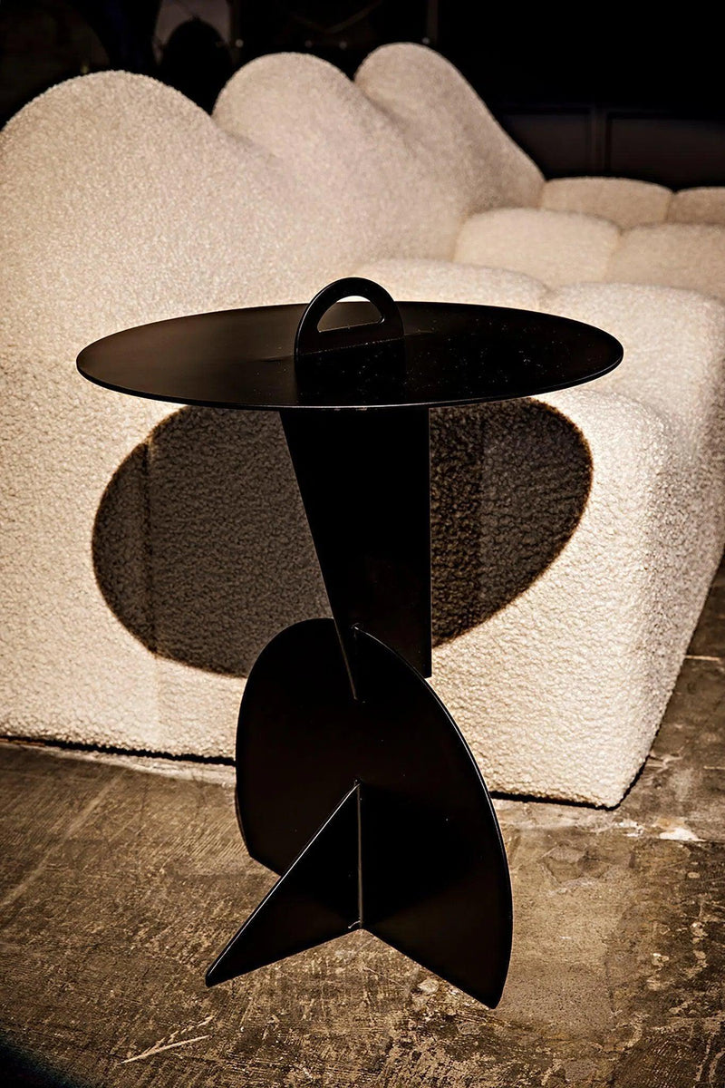 Mobilis Side Table, Black Steel Side Tables LOOMLAN By Noir