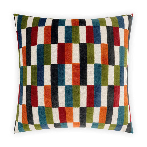 Mod Pop Jewel Multi Color Throw Pillow With Insert Throw Pillows LOOMLAN By D.V. Kap