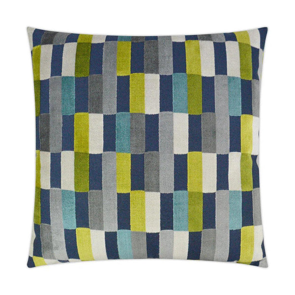 Mod Pop Mosaic Multi Color Throw Pillow With Insert Throw Pillows LOOMLAN By D.V. Kap