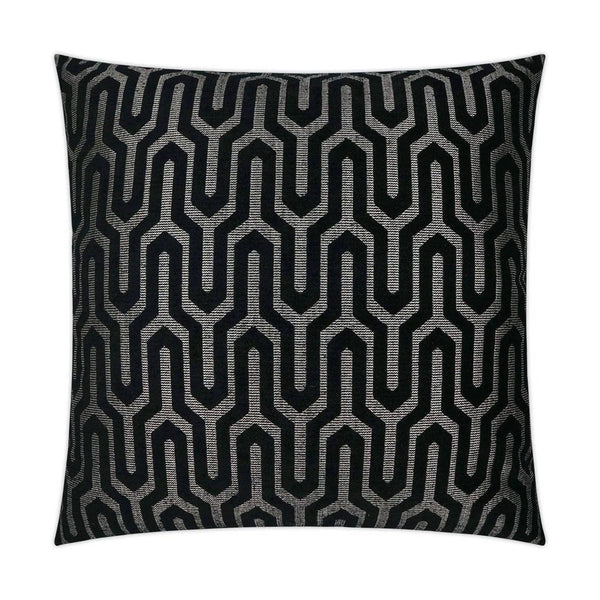 Moda Black Global Black Large Throw Pillow With Insert Throw Pillows LOOMLAN By D.V. Kap