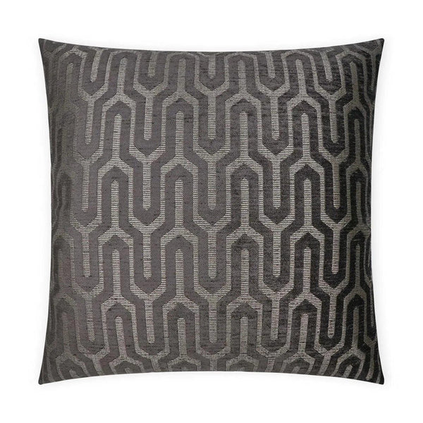 Moda Charcoal Global Grey Large Throw Pillow With Insert Throw Pillows LOOMLAN By D.V. Kap