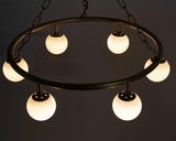 Modena Metal Small Chandelier With Brass Finish Chandeliers LOOMLAN By Noir