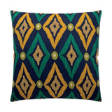 Modern Ikat Multi Color Throw Pillow With Insert Throw Pillows LOOMLAN By D.V. Kap