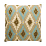 Modern Ikat Pool Multi Color Throw Pillow With Insert Throw Pillows LOOMLAN By D.V. Kap