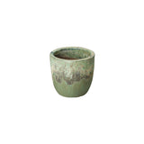 Modern Round Ceramic Planter Outdoor Planters LOOMLAN By Emissary