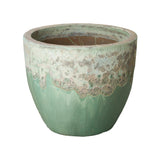 Modern Round Ceramic Planter Outdoor Planters LOOMLAN By Emissary