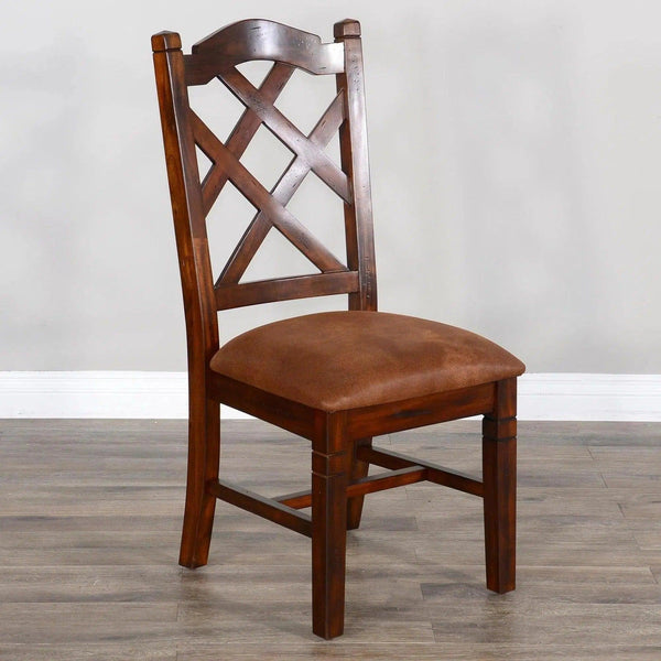 Santa Fe Double Crossback Mahogany Chair (Set Of 2 )