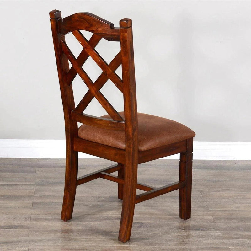 Santa Fe Double Crossback Mahogany Chair (Set Of 2 )