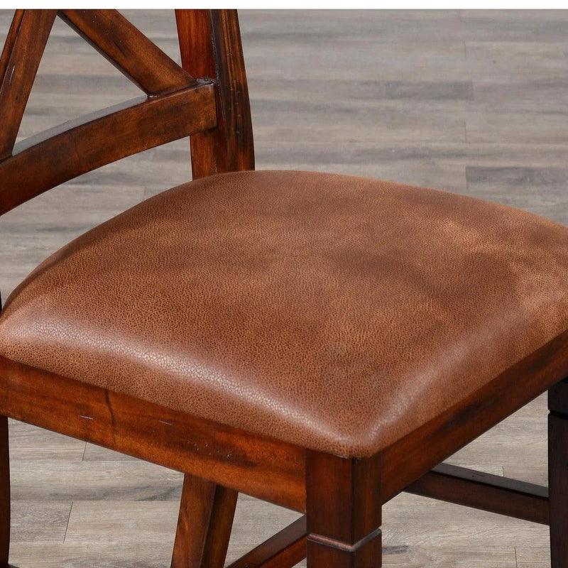 Santa Fe Double Crossback Mahogany Chair (Set Of 2 )