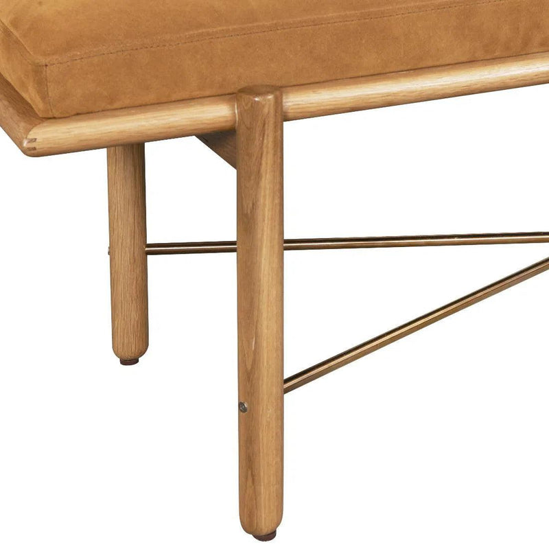 Modern Upholstered Suede Bedroom Bench Preston Bedroom Benches LOOMLAN By One For Victory