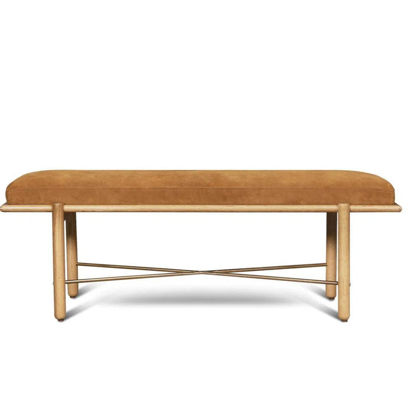 Modern Upholstered Suede Bedroom Bench Preston Bedroom Benches LOOMLAN By One For Victory