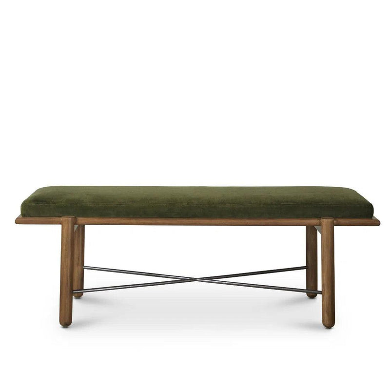 Modern Upholstered Suede Bedroom Bench Preston Bedroom Benches LOOMLAN By One For Victory