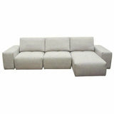 Modular 3-Seater Chaise Sectional with Adjustable Backrest Modular Sofas LOOMLAN By Diamond Sofa