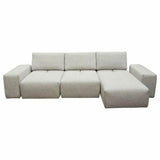 Modular 3-Seater Chaise Sectional with Adjustable Backrest Modular Sofas LOOMLAN By Diamond Sofa