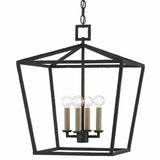 Mole Black Denison Black Medium Lantern Lanterns LOOMLAN By Currey & Co