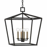 Mole Black Denison Black Medium Lantern Lanterns LOOMLAN By Currey & Co