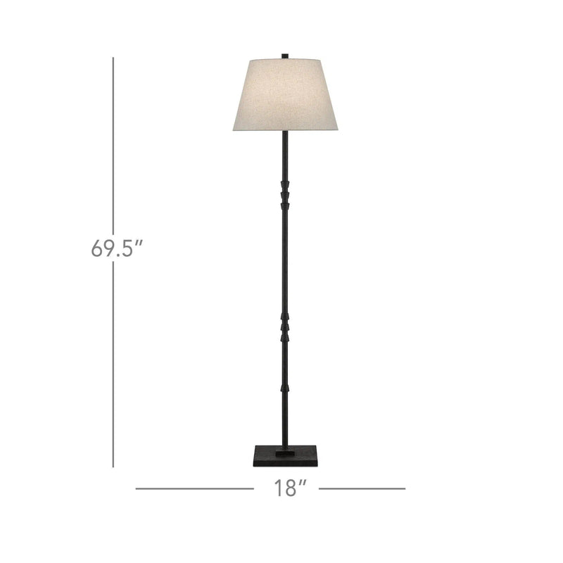 Mole Black Lohn Floor Lamp Floor Lamps LOOMLAN By Currey & Co