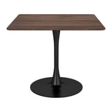 Molly Dining Table Brown Dining Tables LOOMLAN By Zuo Modern