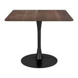 Molly Dining Table Brown Dining Tables LOOMLAN By Zuo Modern