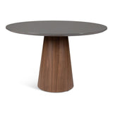 Mona Glass Top Round Dining Table Dining Tables LOOMLAN By Urbia