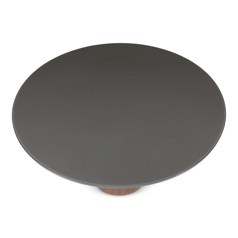 Mona Glass Top Round Dining Table Dining Tables LOOMLAN By Urbia