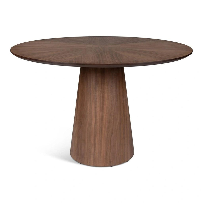 Mona Wooden Round Dining Table Dining Tables LOOMLAN By Urbia